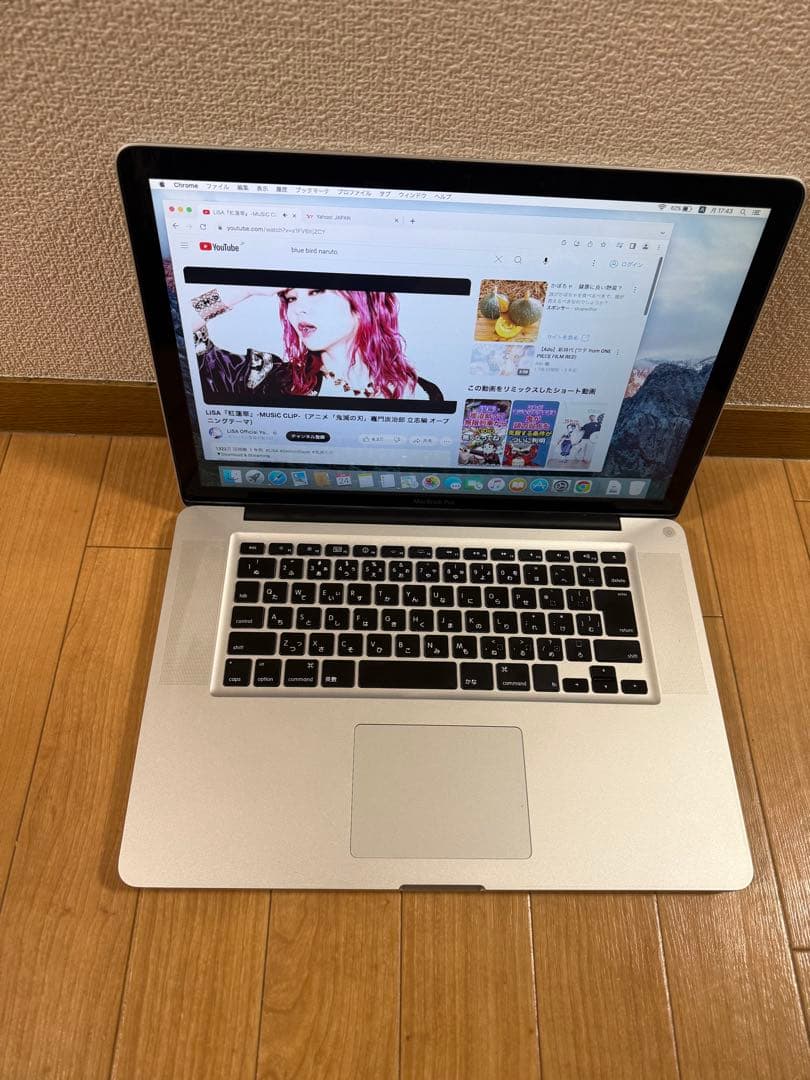 整備済MacBook pro Late 2008 15インチA1286