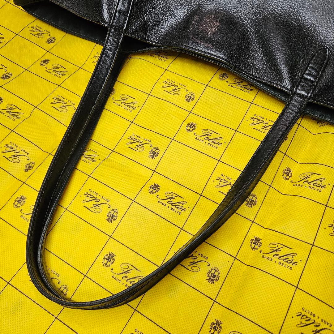 Felisi フェリージ 15/20 レザー 黒 トートバッグ 保存袋付き