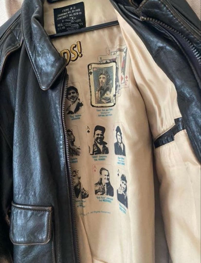 J*Y様 avirex A-2 レザー　フライトジャケット　90's vinte