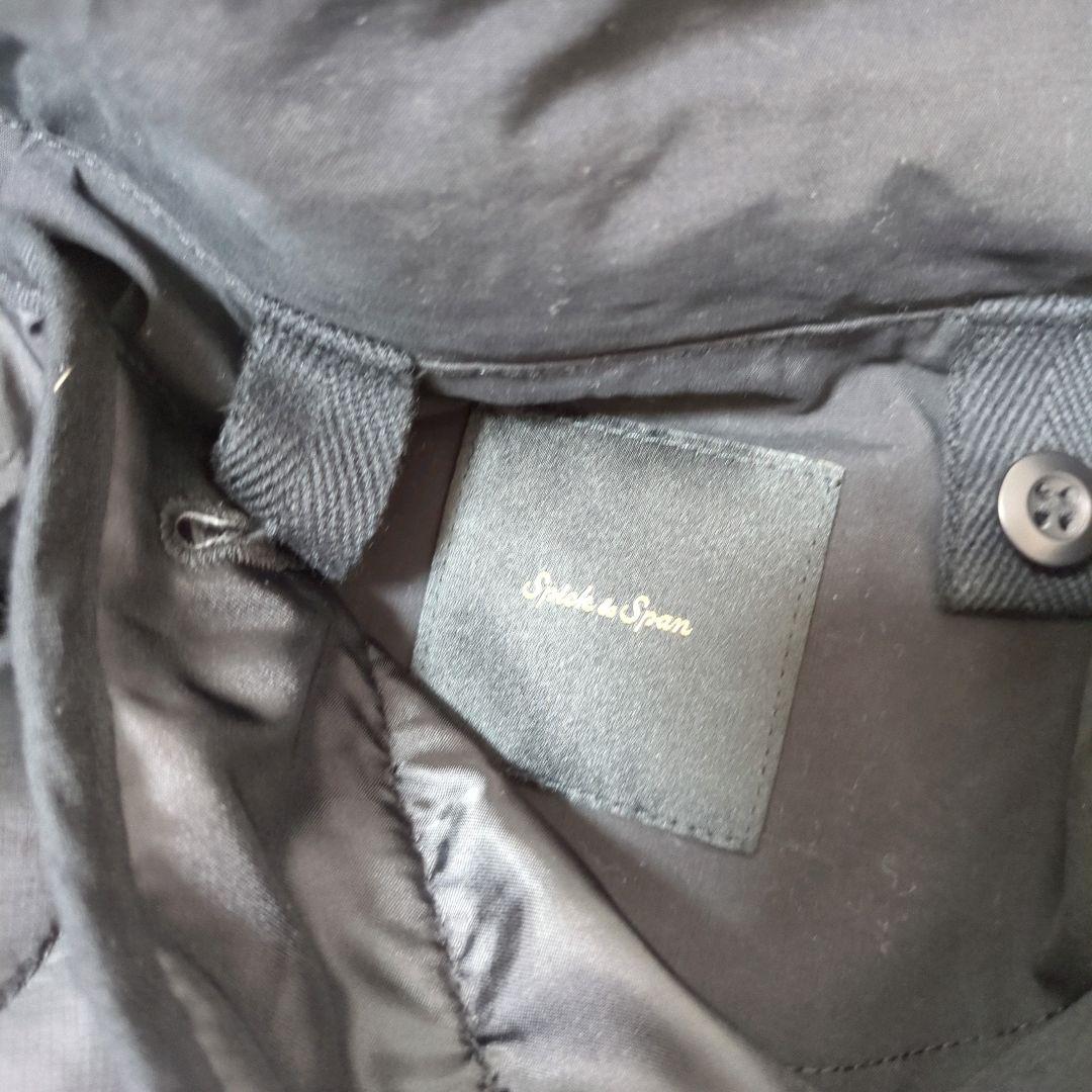 スピックアンドスパン CNフーディーライナー3WAYブルゾン ブラック 38