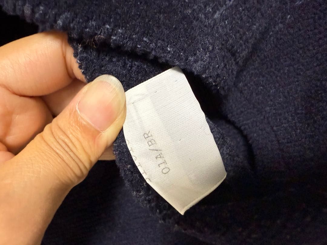 バーバリー　ネイビー系チェック ダッフルコート