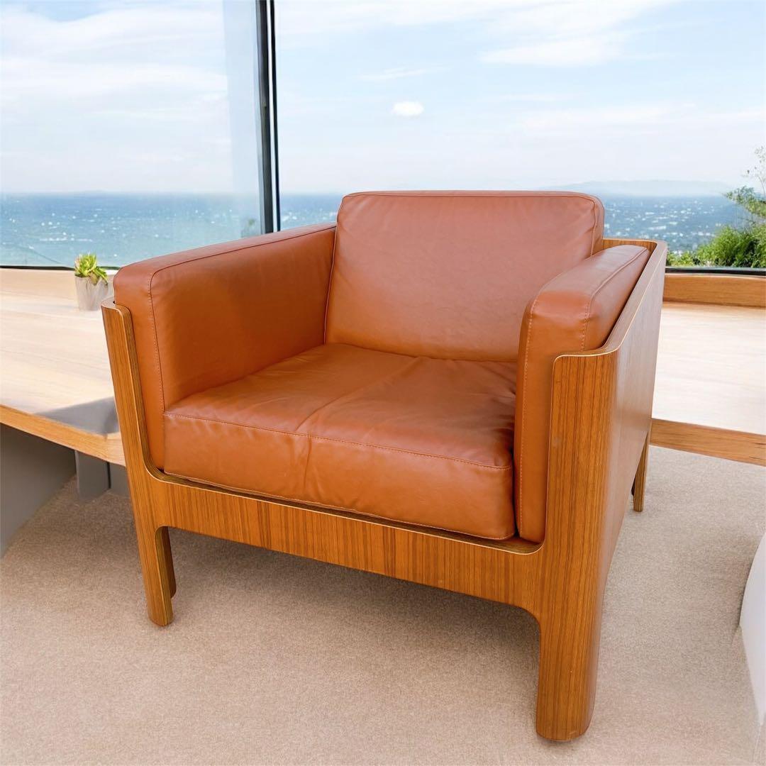 天童木工Haco チェア① ソファ 1人掛け 本革 レザー 椅子 アームチェア