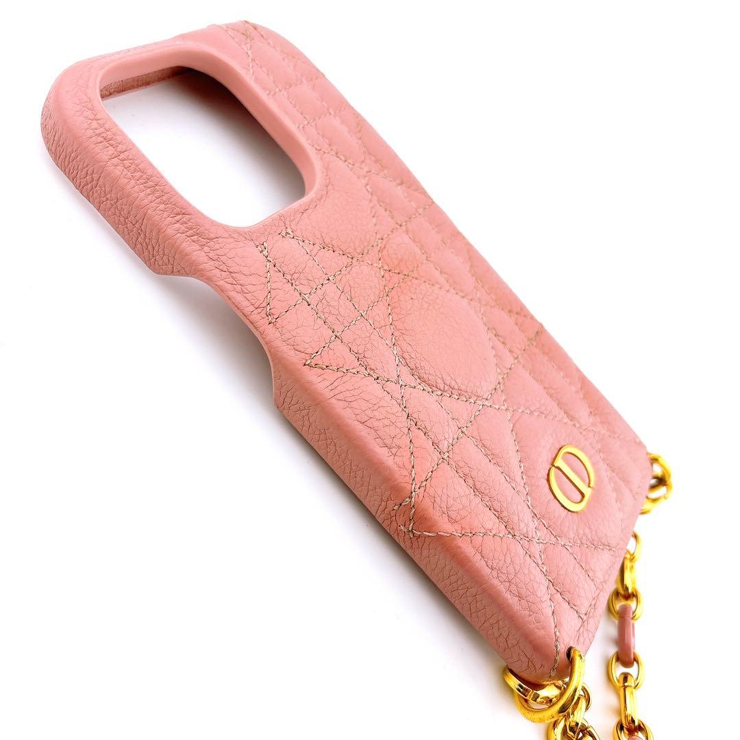 ディオール レディディオール iPhone14 Pro チェーン スマホケース