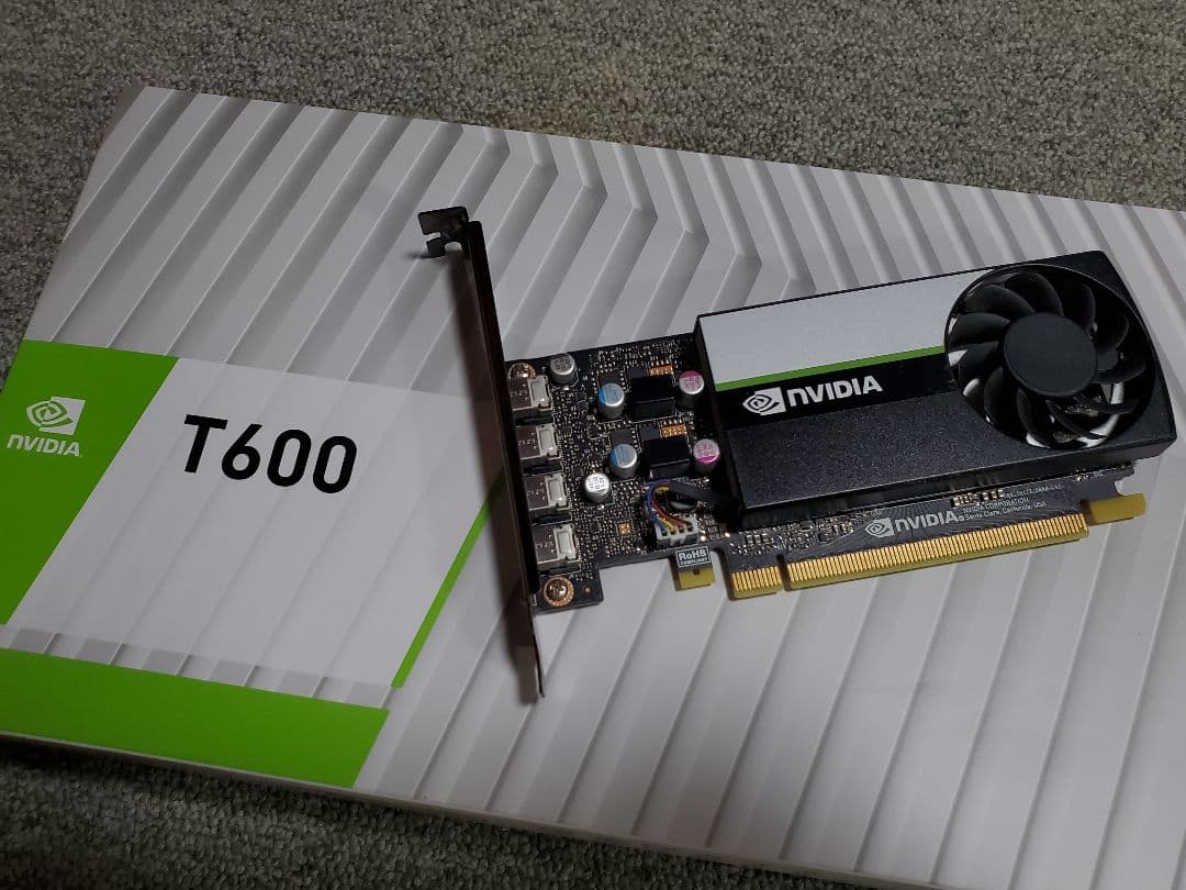 動作確認済み NVIDIA T600 グラフィックボード