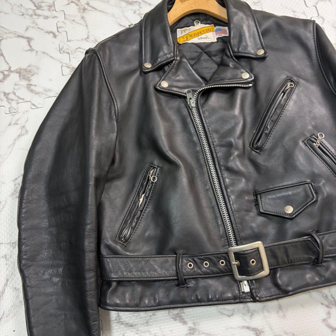 モ*ン様 奇跡の42size✨【米国製】schott ダブルライダース 618
