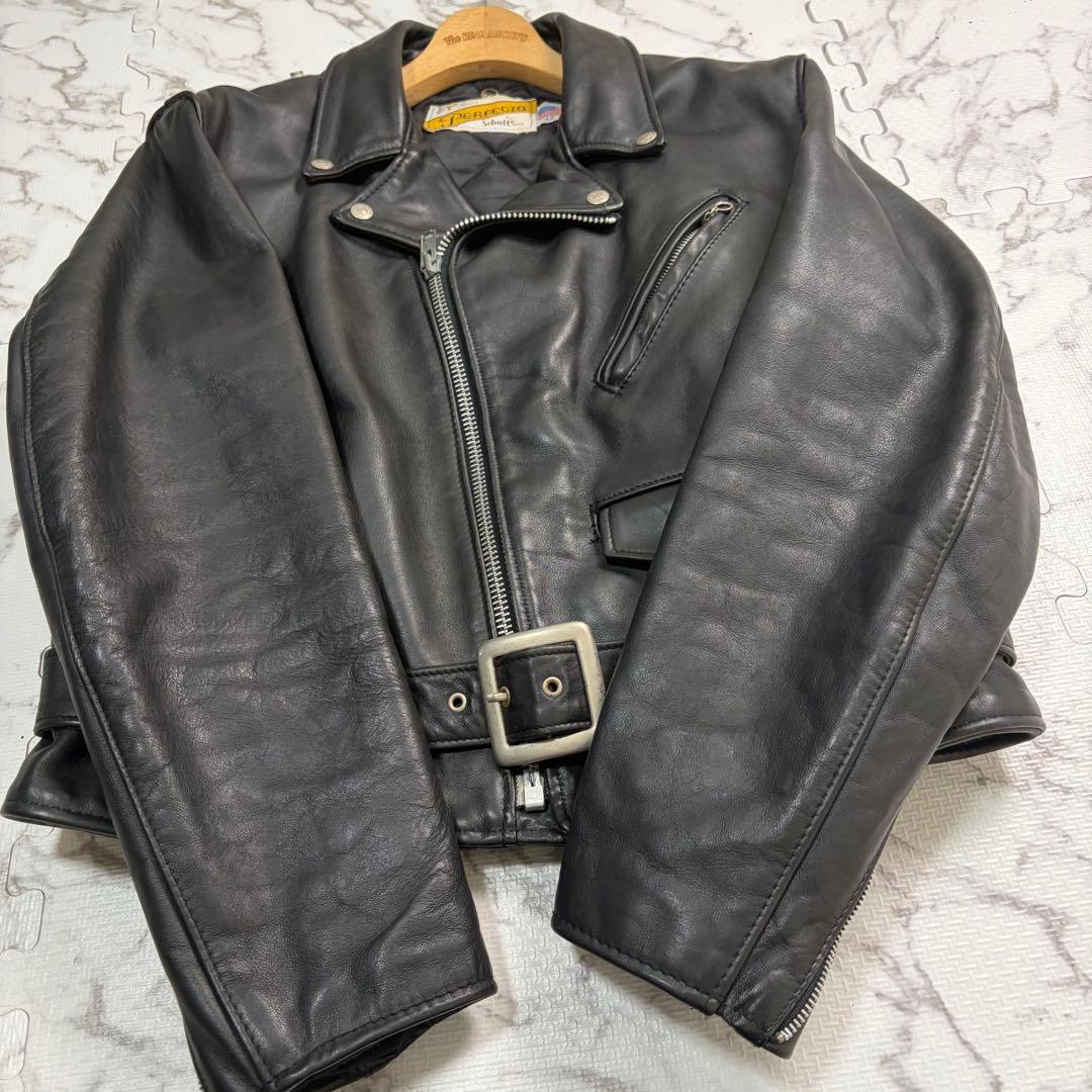 モ*ン様 奇跡の42size✨【米国製】schott ダブルライダース 618
