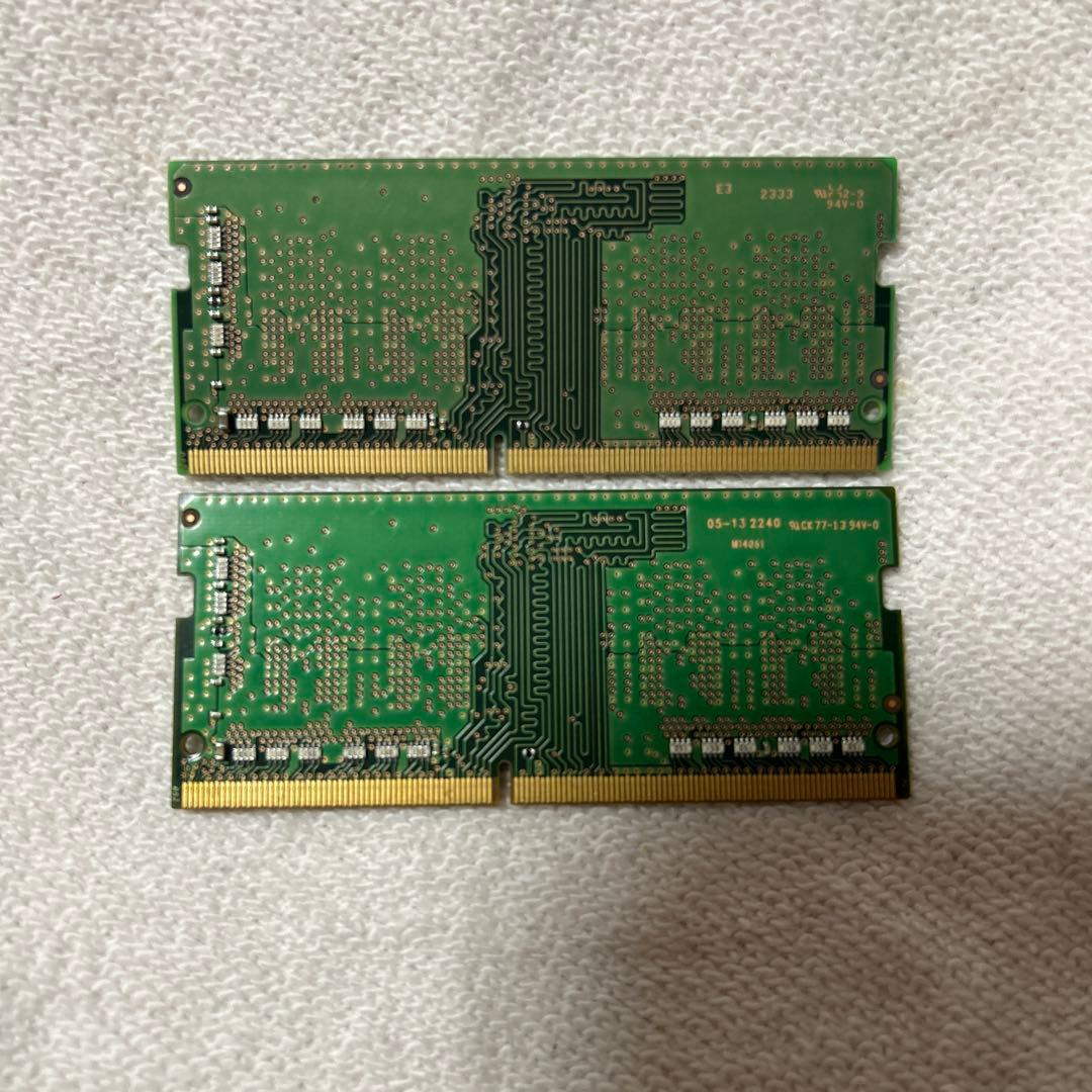 SAMSUNGノートPC用メモリ1Rx16 PC4-3200AA 8GB2枚中古