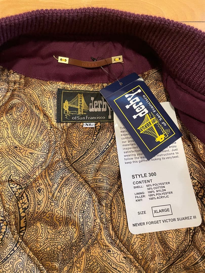 メ*6様 【新品】ダービー オブ サンフランシスコ ブラック オーキッド XL