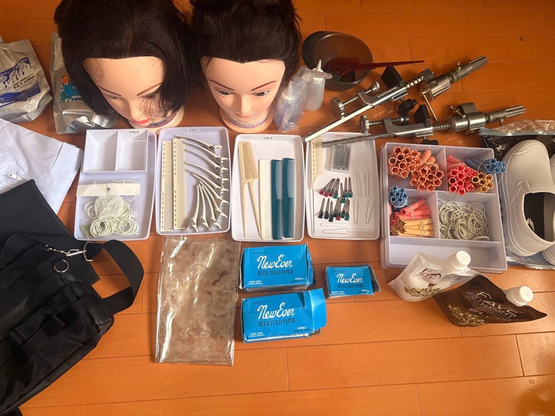 美容師国家試験一式道具 オールウェーブ ワインディング まとめ売り