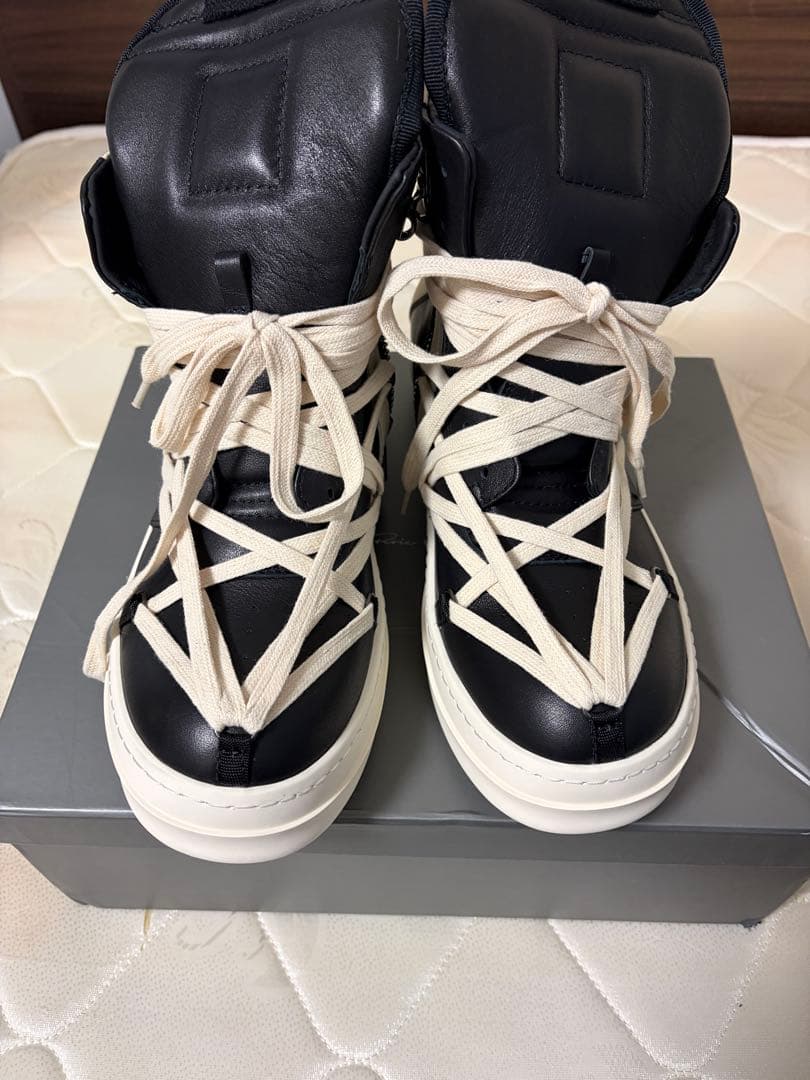 靴 rickowens geobascket sneaker