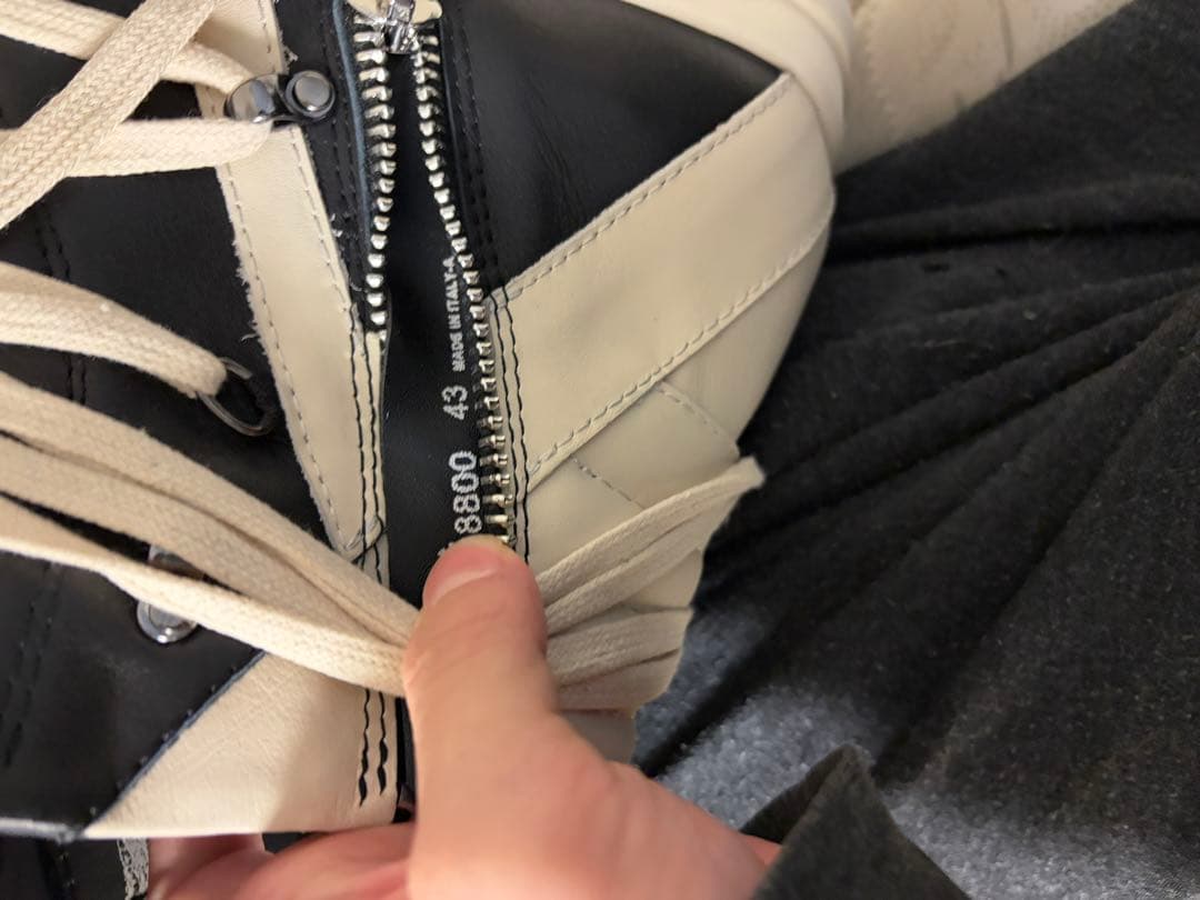 靴 rickowens geobascket sneaker