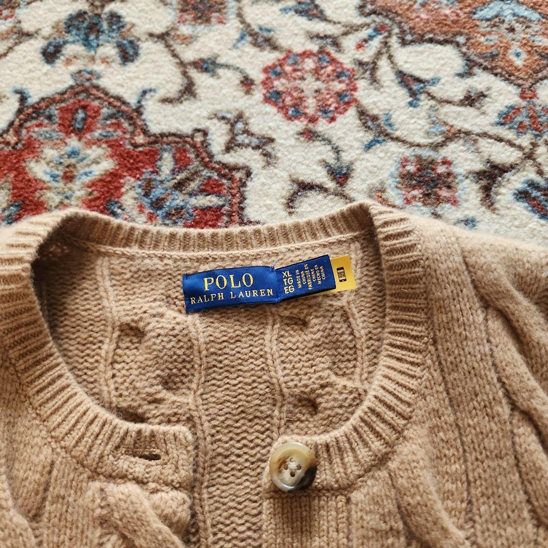 Polo Ralph Lauren ベージュ カーディガン XLサイズ
