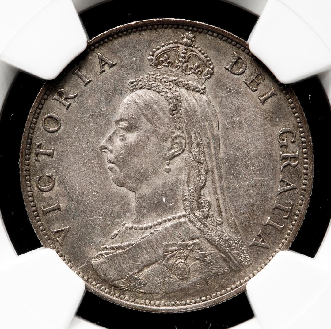 NGC-AU ディテール　洗浄　ヴィクトリア 1887 ジュビリー・ヘッド