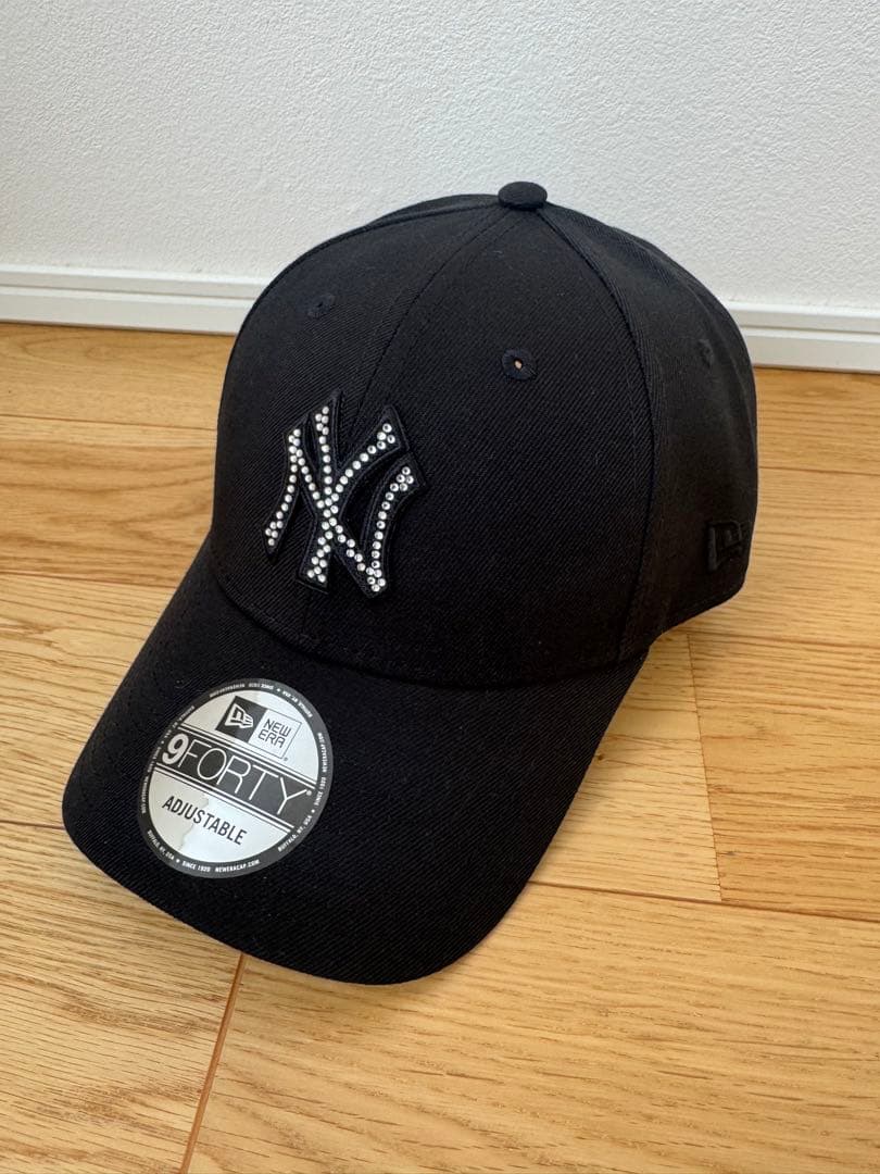 ニューエラ 9FORTY ラインストーン ヤンキース ブラック
