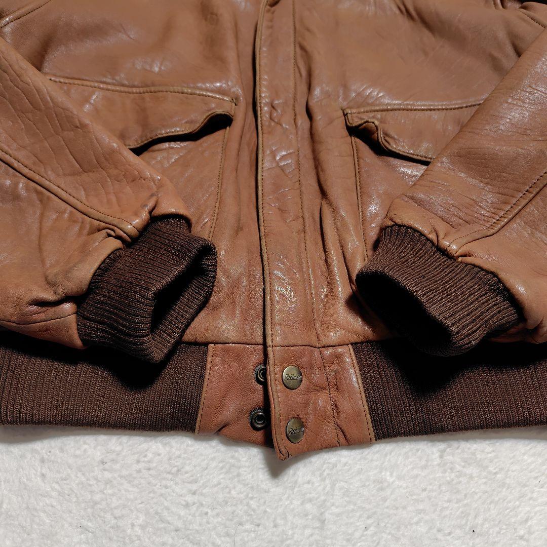 ROBINSON レザー フライトジャケット G-1 シープスキン 羊革 XL