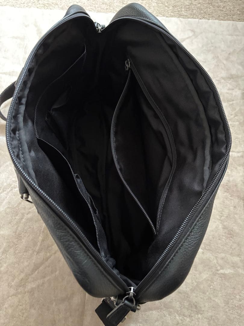 超美品‼️COACH コーチ本革2ウェイ メンズビジネスバッグ BLACK