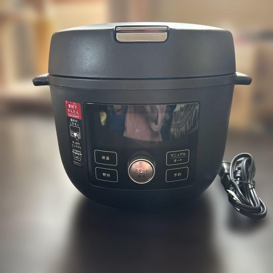 【美品】TIGER タイガー 電気圧力鍋 COK-A220 ブラック