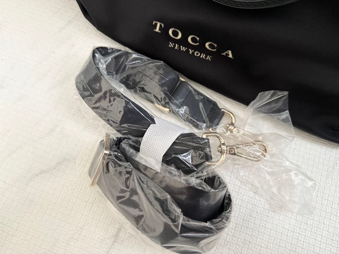 tocca DUAL RIBBON NYLON TOTE L トートバッグ L