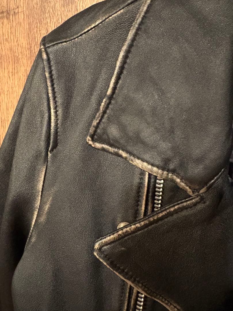 タ*ケ様 NANO UNIVERSE シープスキン　ライダースジャケット ブラッ