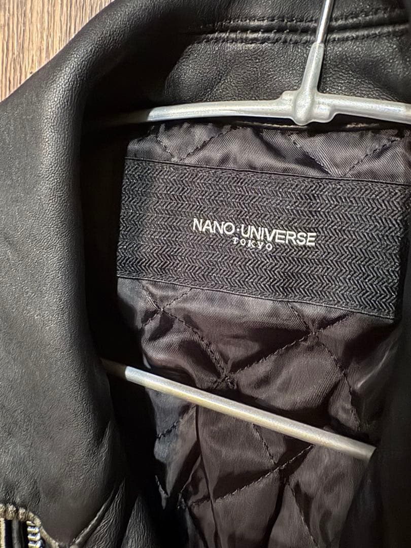 タ*ケ様 NANO UNIVERSE シープスキン　ライダースジャケット ブラッ