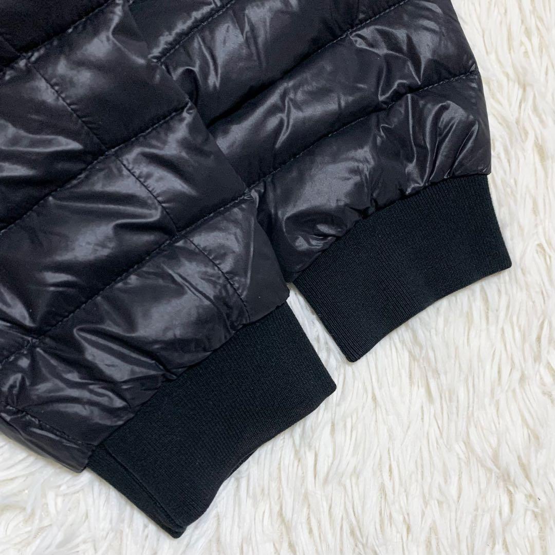 【aks】プラダ ボンバー SGH827 ロゴプレート ブラック 46