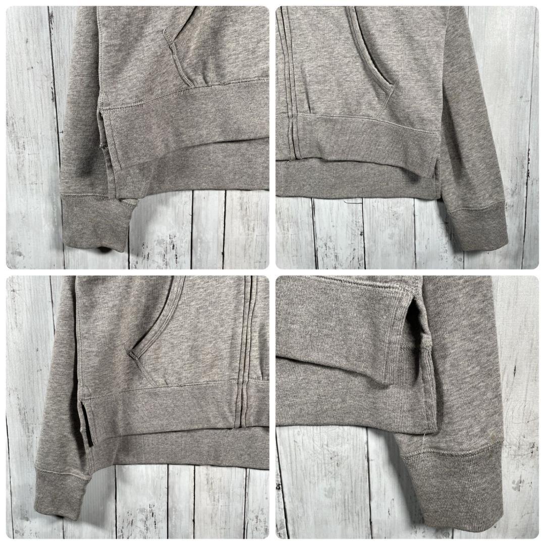 ポロラルフローレン ジップアップ スウェット フーディー パーカー M グレー