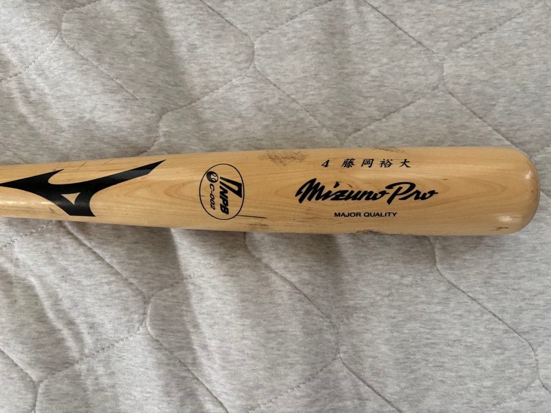 【価格応談】千葉ロッテマリーンズ　藤岡裕大実使用バット　NPBマーク