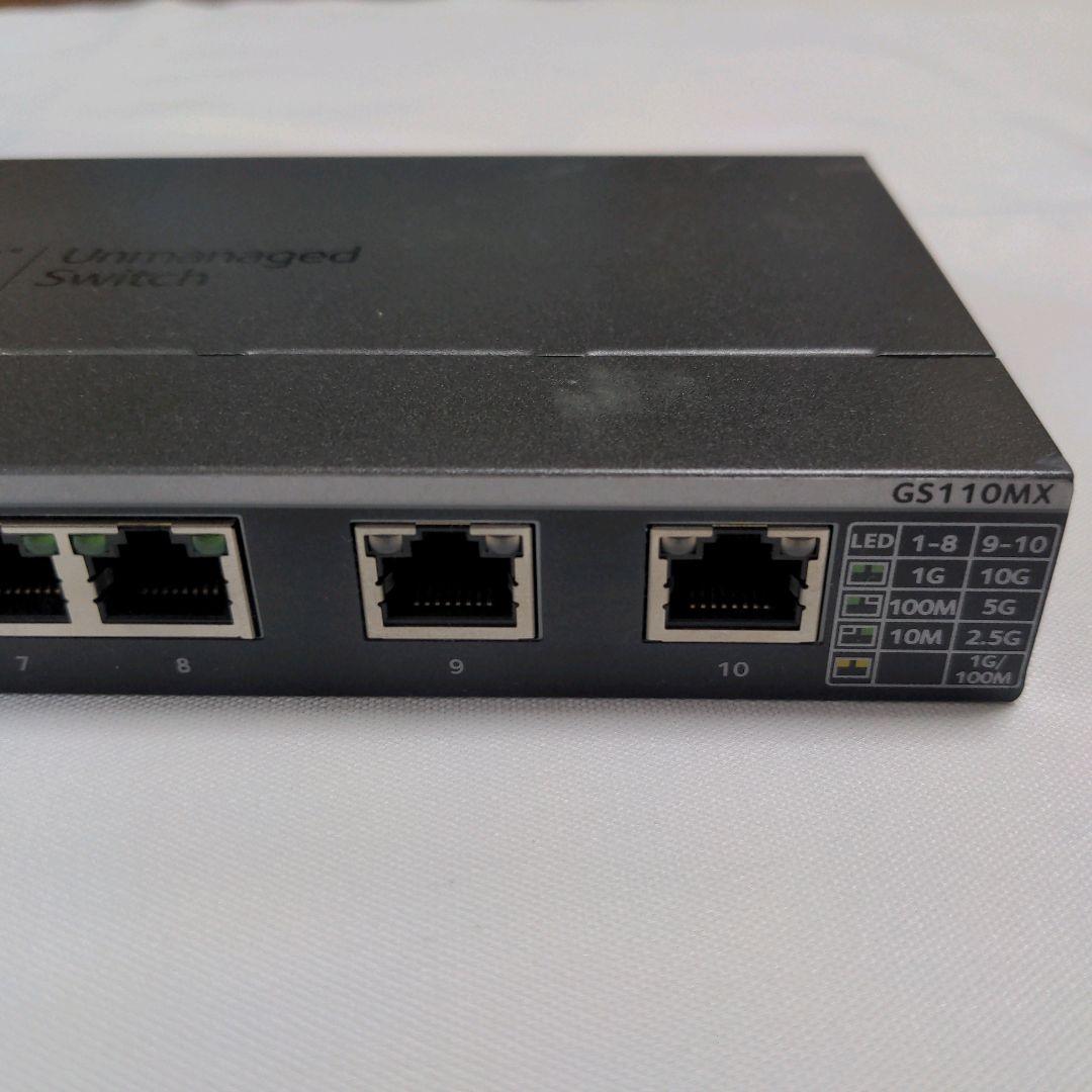 ネットギア GS110MX 8ポート スイッチングハブ 【本体のみ】‪♡E5