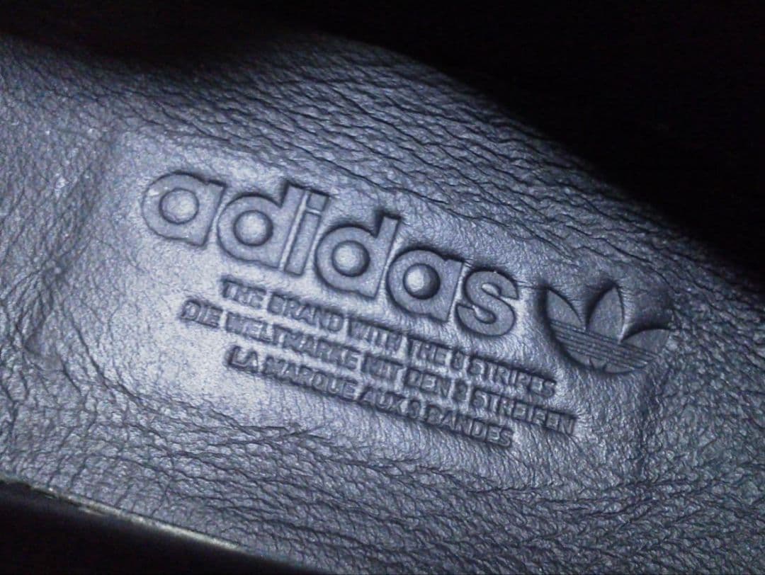 アディダス スタンスミス LUX 黒白 28cm 本革 天然皮革 レザー