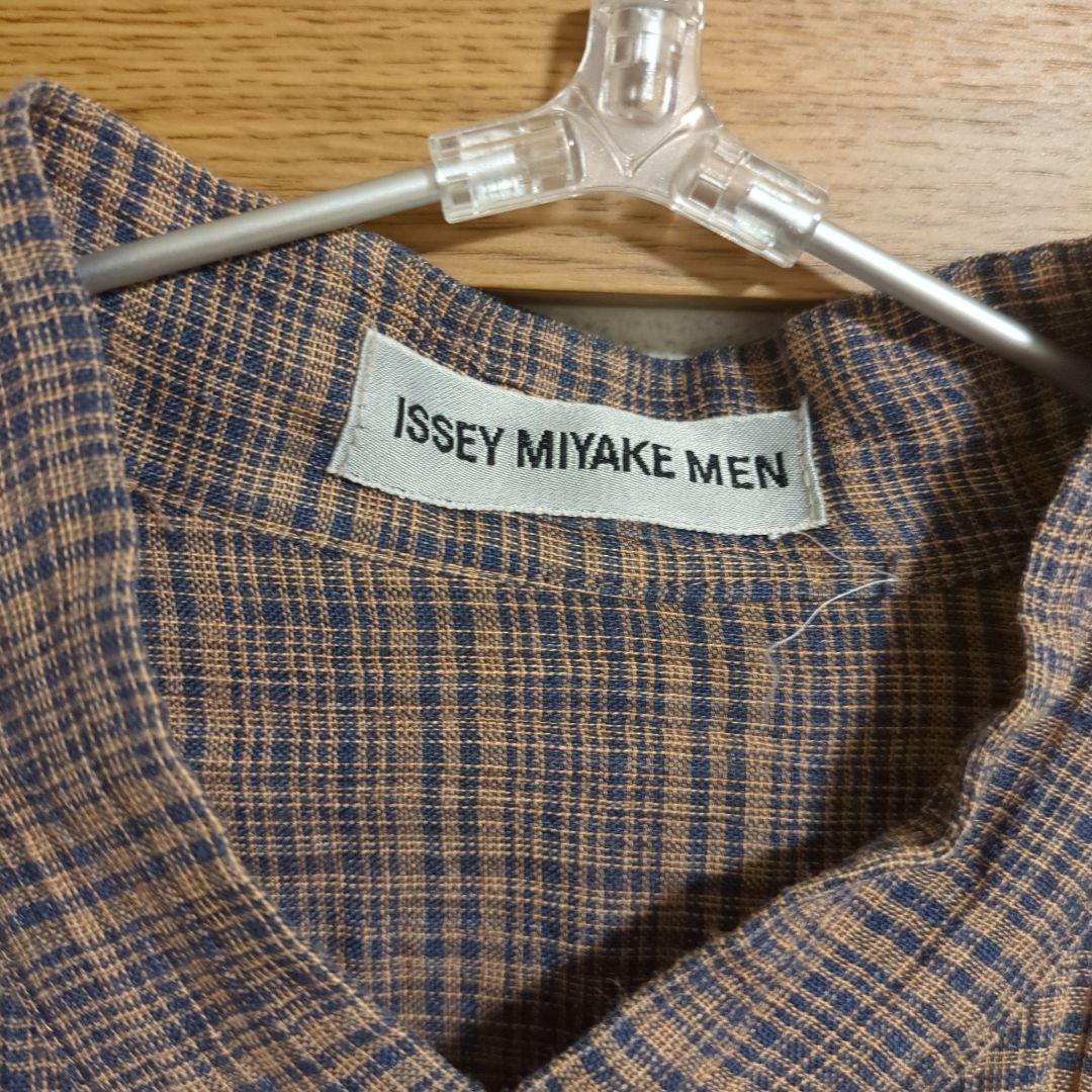 ISSEY MIYAKE MEN　マオカラーリネンシャツ