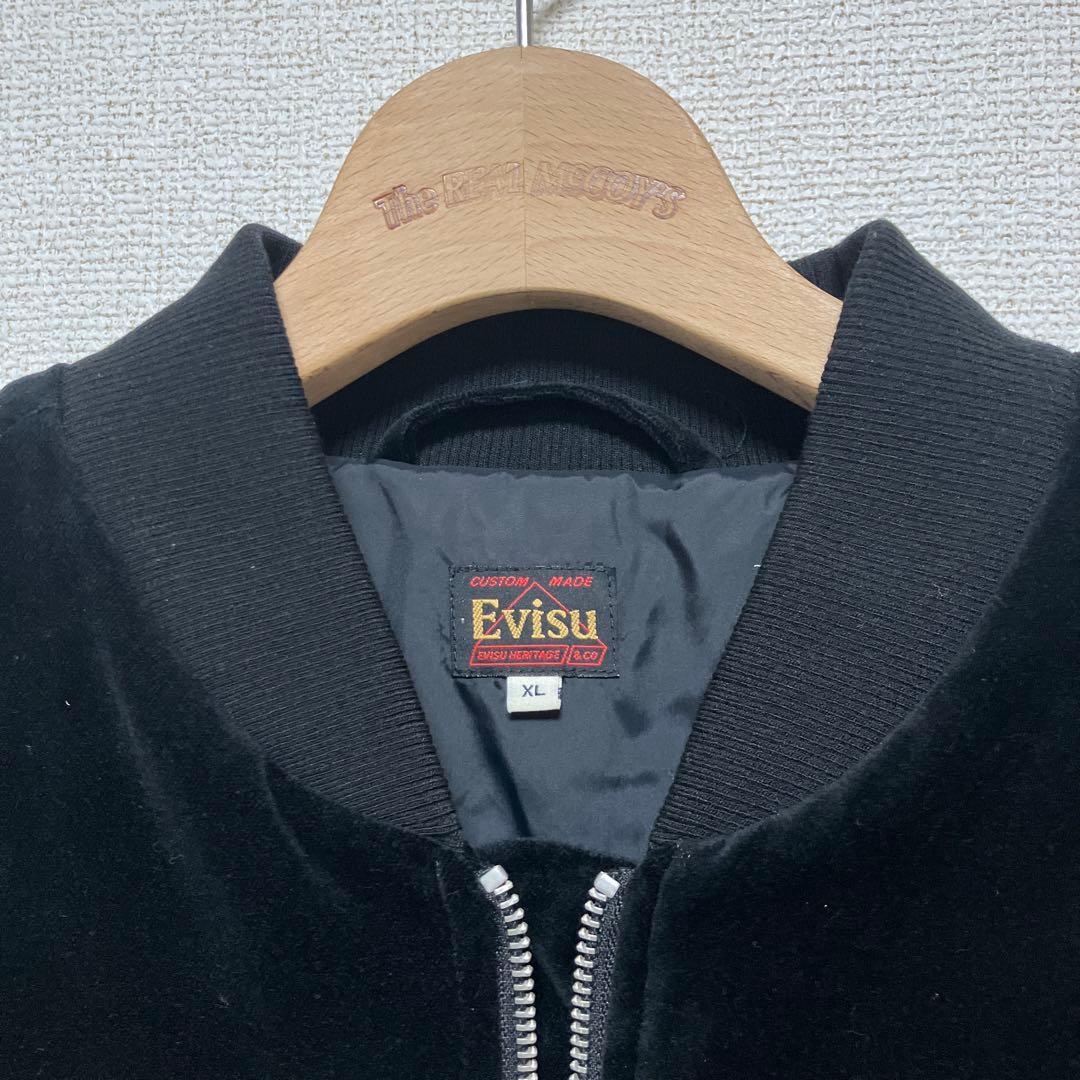 Evisu スカル刺繍 スカジャン XL