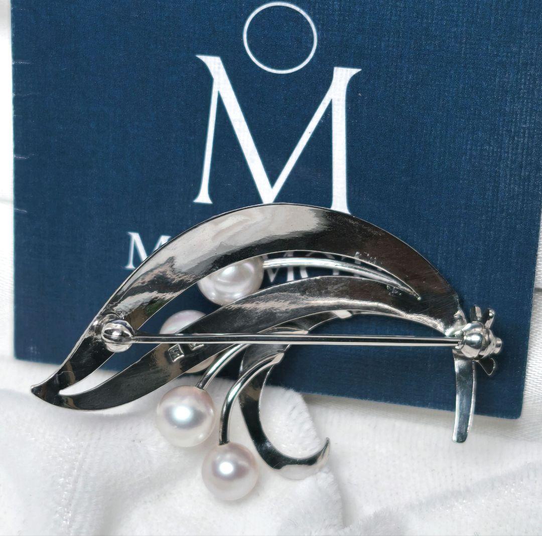 【美品 最高級!!】ミキモト ブローチ パール フォーマル 4珠 皇室御用達