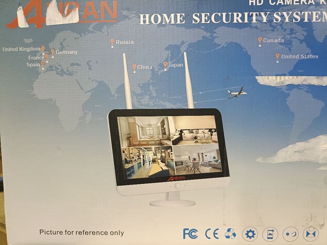 防犯カメラ4台セット　モニター付き　WiFi 1TBハードディスク内蔵