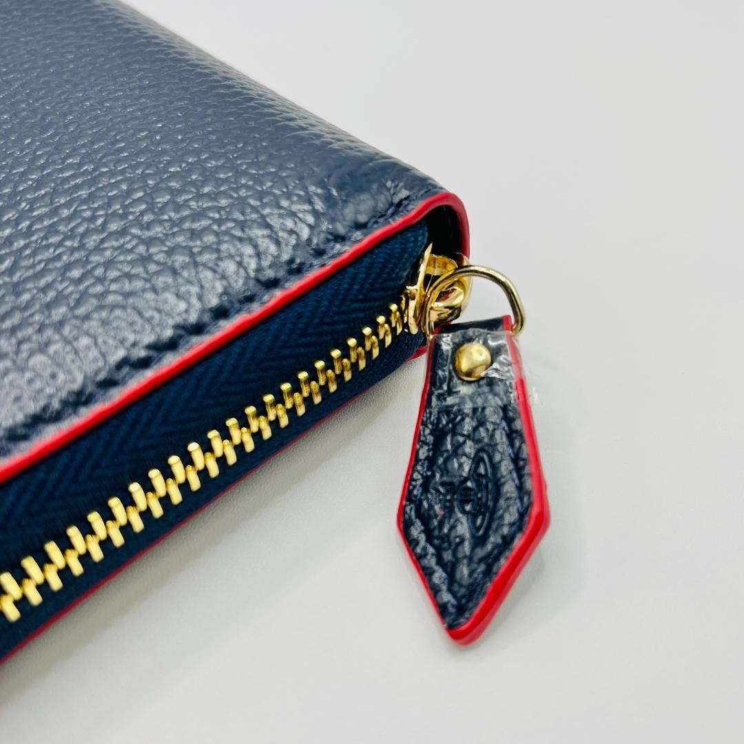 大特価 新品 長財布 Vivienne Westwood 人気 紺 青 赤定番
