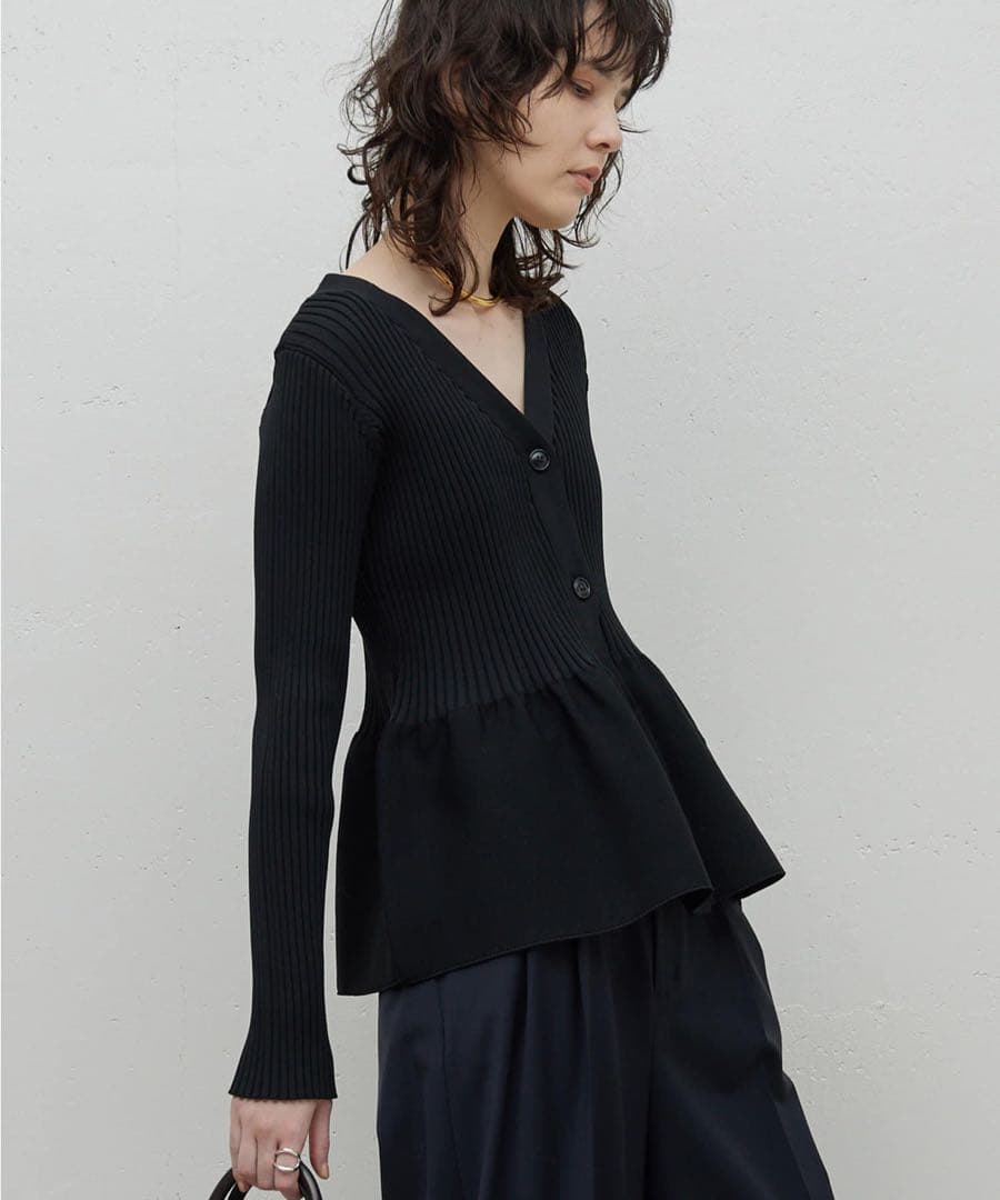 GALLARDAGALANTE【前後2way】ペプラム2WAYカーデ