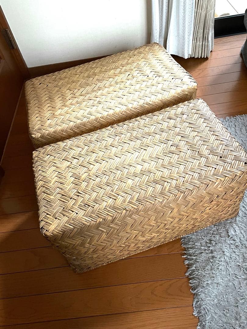 竹行李2個セット