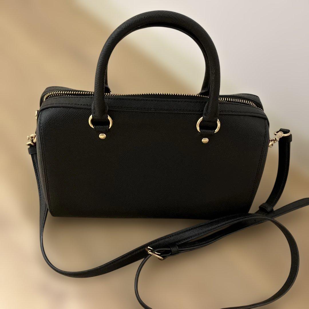 COACH ボストンバッグ コーチ レザー ブラック