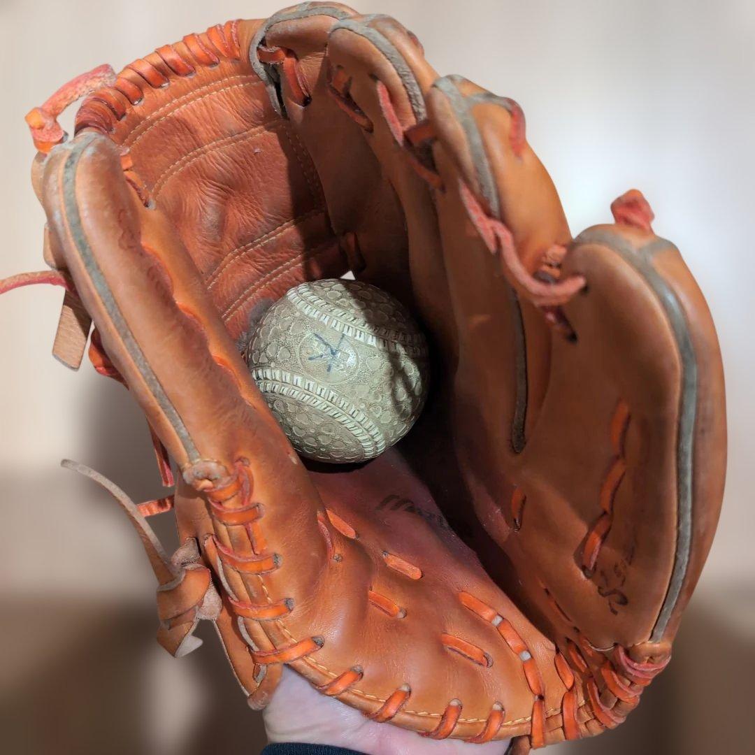 週末値下げMizuno Pro 硬式グローブ オレンジ　ミズノプロ内野