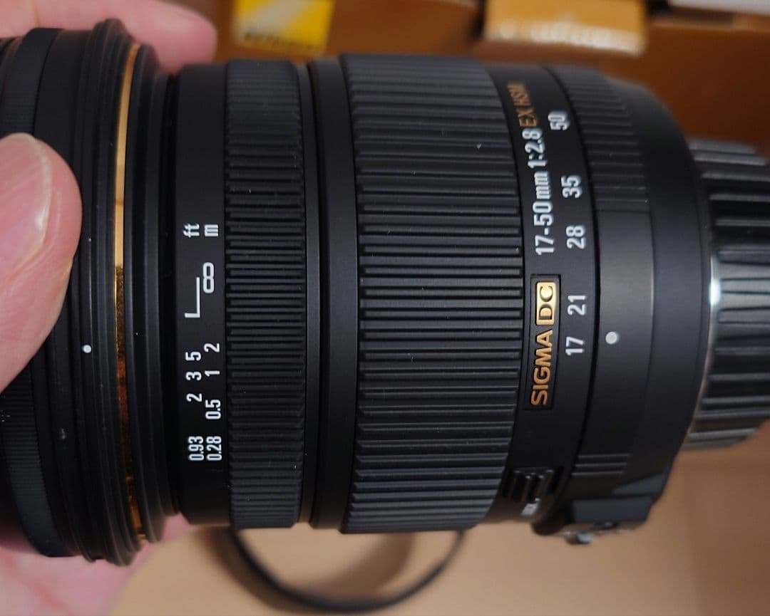 シグマ　ニコンFマウント　17-50 F2.8 EX HSM　美品