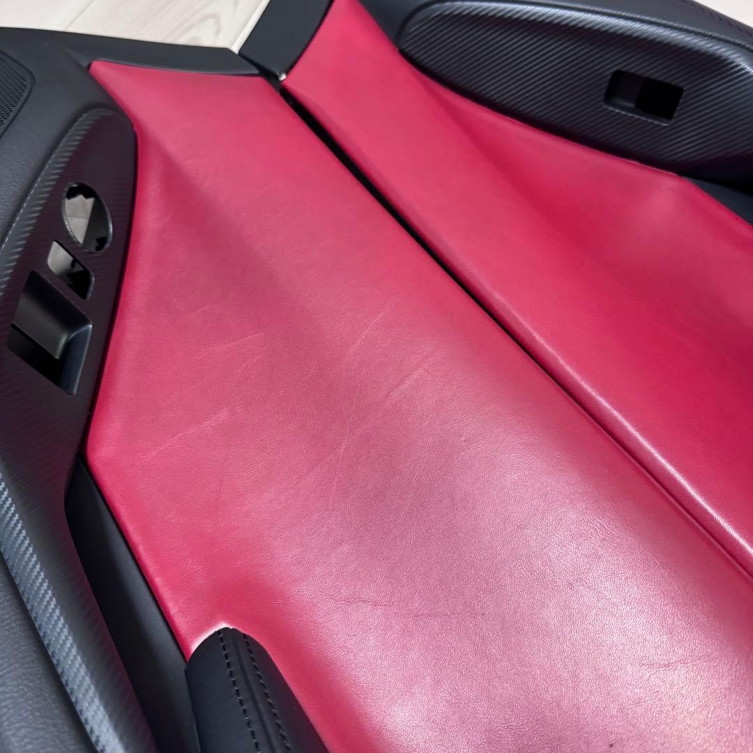 NDロードスター ドアトリム 赤革貼り　キックガード付き　レザー