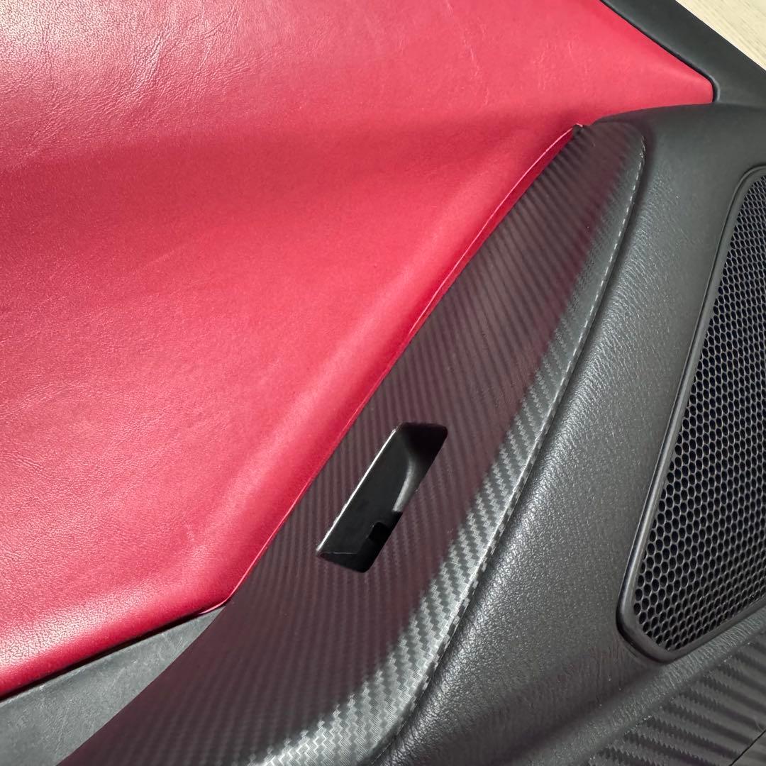 NDロードスター ドアトリム 赤革貼り　キックガード付き　レザー