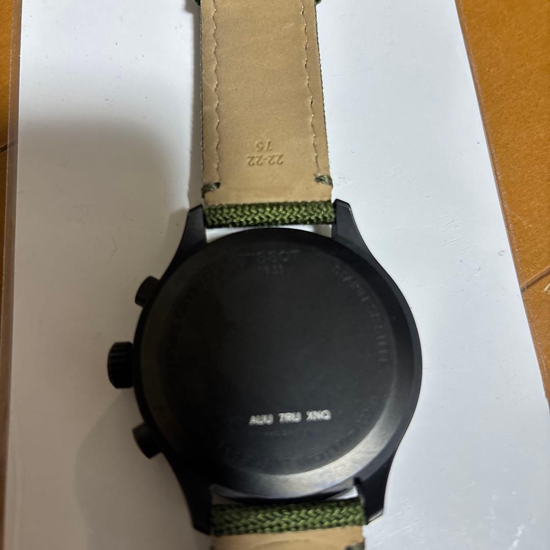 Tissot クロノグラフ ブラック グリーン