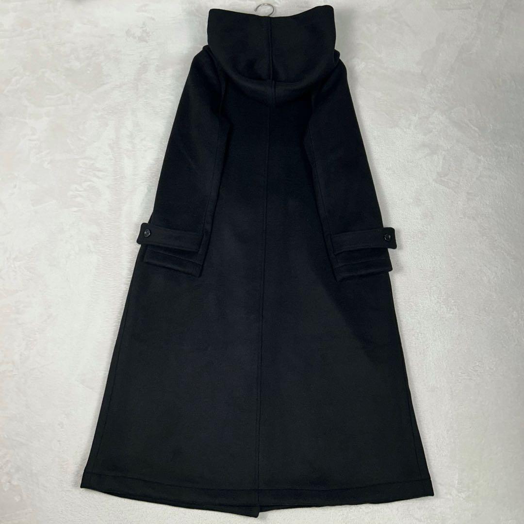人気♡ミズイロインド ダッフルコート ダブルフェイス フード トグル マキシ丈