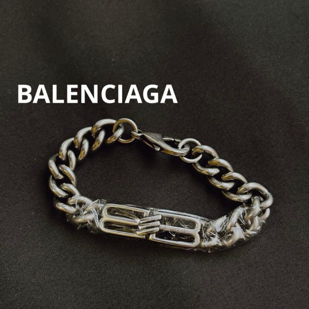 激レア美品✨BALENCIAGA チェーンブレスレット シルバー M