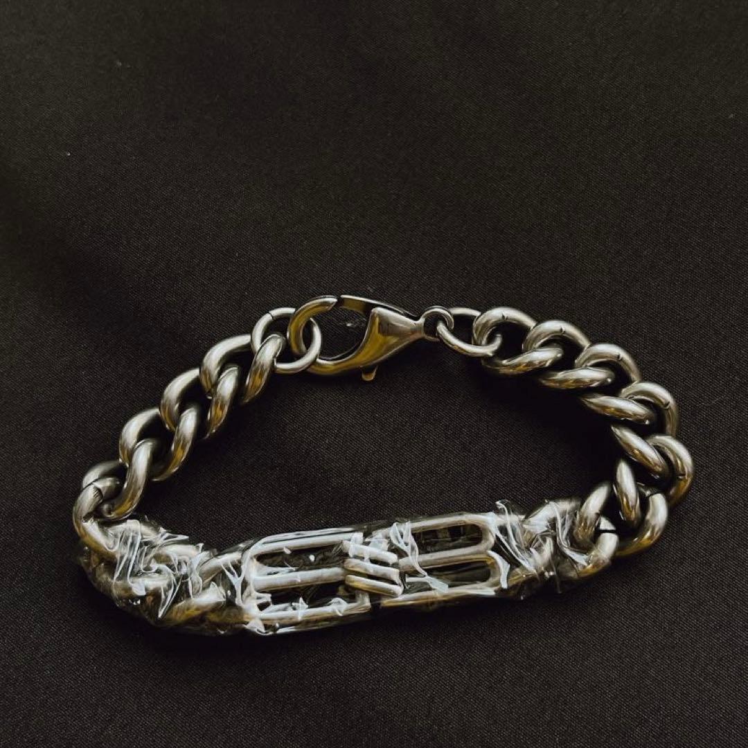 激レア美品✨BALENCIAGA チェーンブレスレット シルバー M