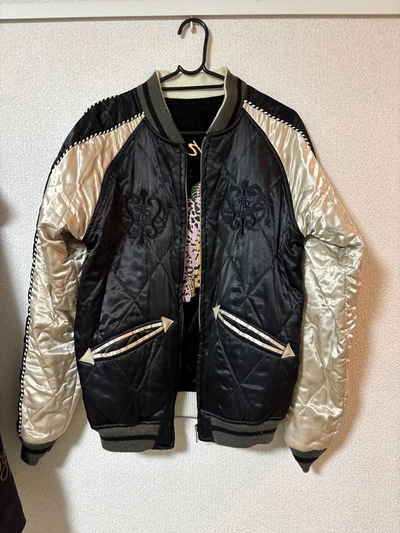 【260120値下げ!】bal リバーシブルスカジャン 刺繍　M