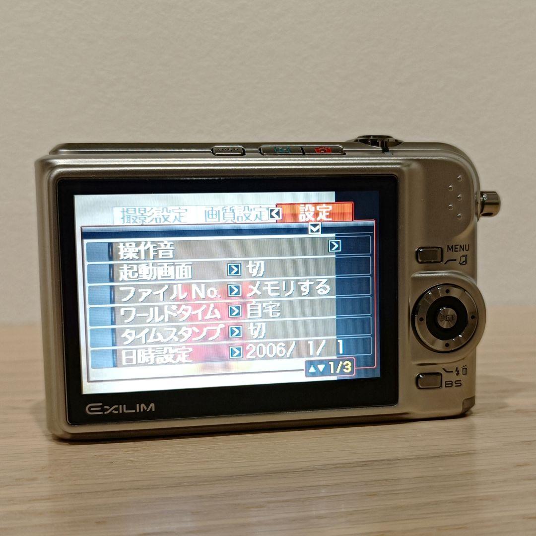 美品 コンパクト 動作確認済 CASIO EX-Z1000 デジカメ シルバー