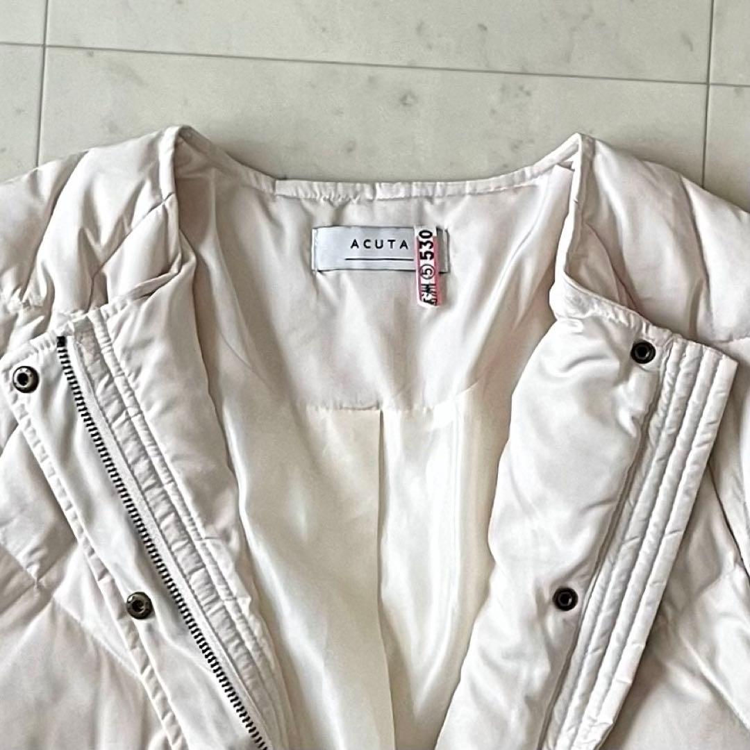 美品＊アーバンリサーチ コクーンキルティングダウン アイボリー 白 acuta