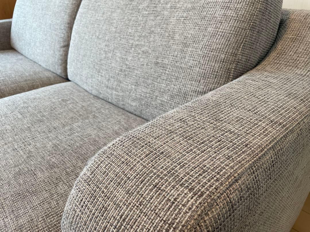 フルカバーリング3人がけソファ（高さ2WAY）