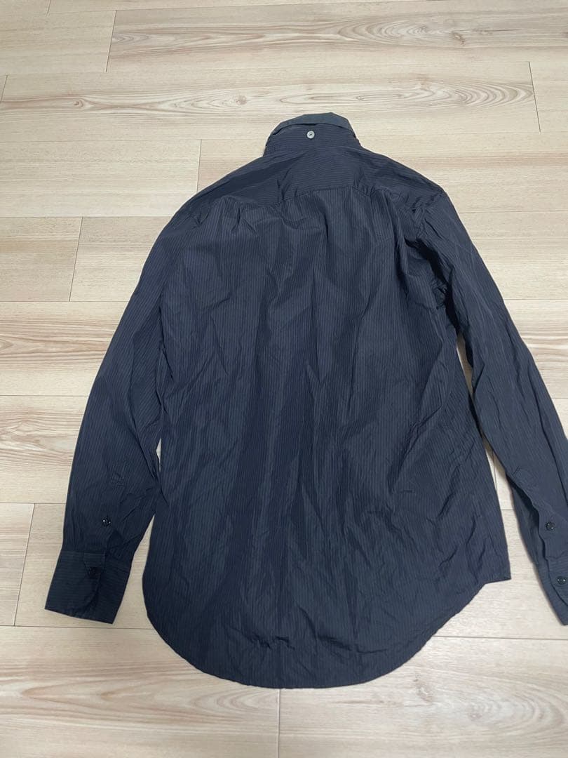 GEOFFREY B. SMALL ストライプシャツ　ブラック